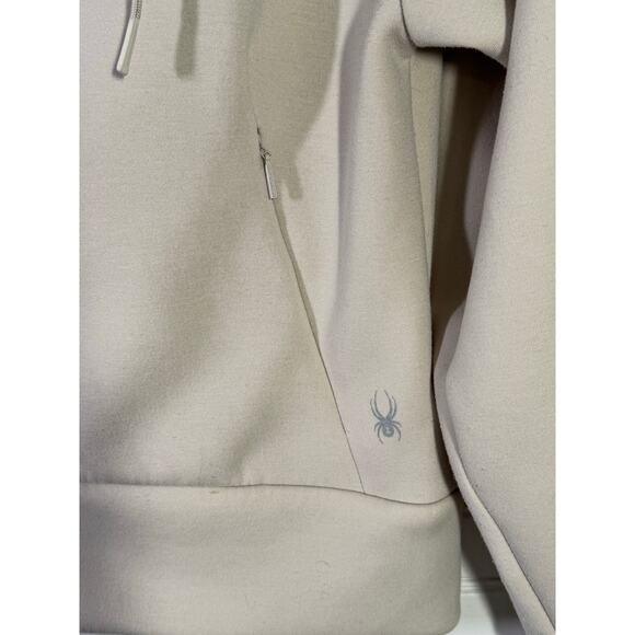 Spyder Women's M Raglan Cream Sleeve Zip Up Hoodie - Picture 4 of 4